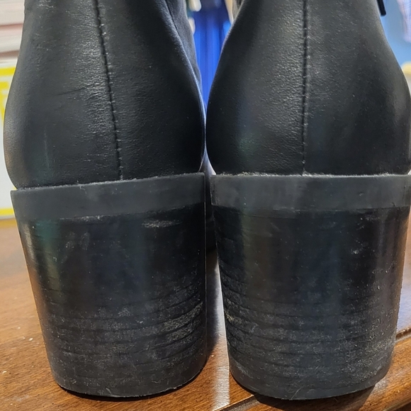 Mister Shoes Marco Black Leather Lace Up Steampunk Style Boots Size 9 - Picture 6 of 9